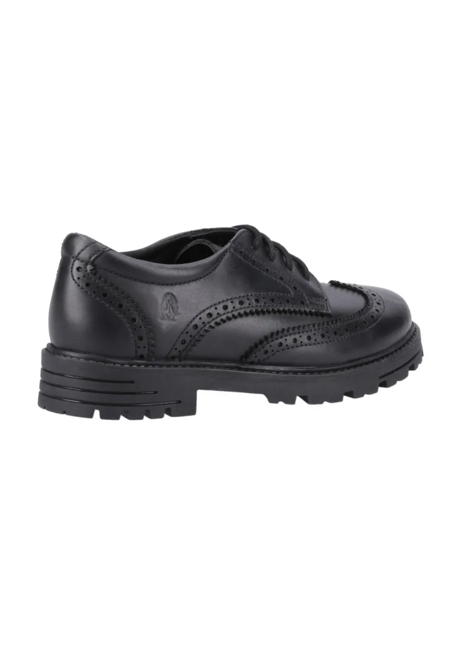 Hush Puppies Girls Black Maxine Senior School Shoes (Older 3-5)