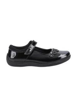 Hush Puppies Girls Black Christina Patent Junior School Shoes (Younger 10-Older 5)