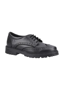 Hush Puppies Girls Black Maxine Junior School Shoes (Younger 10 - Older 2)