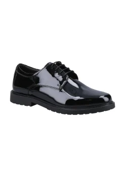 Hush Puppies Glossy Black Verity Lace Up Shoe