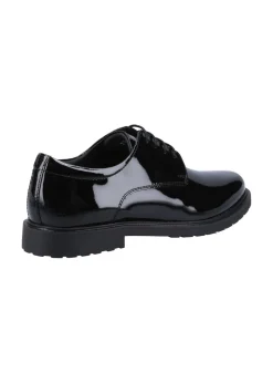 Hush Puppies Glossy Black Verity Lace Up Shoe