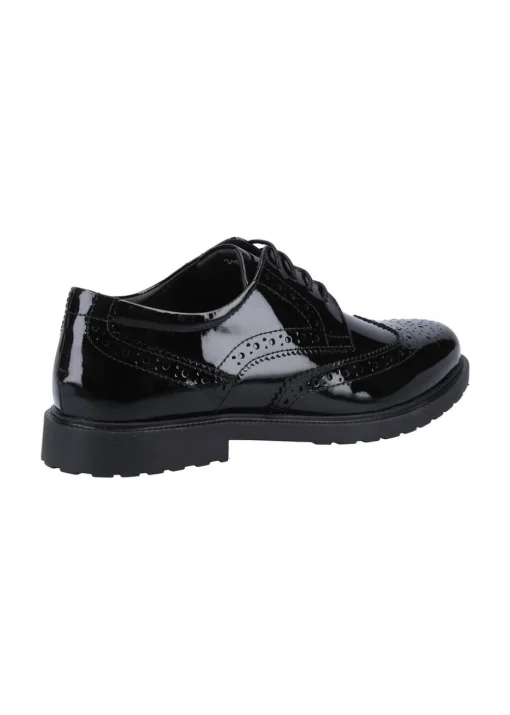 Hush Puppies Glossy Black Verity Brogue