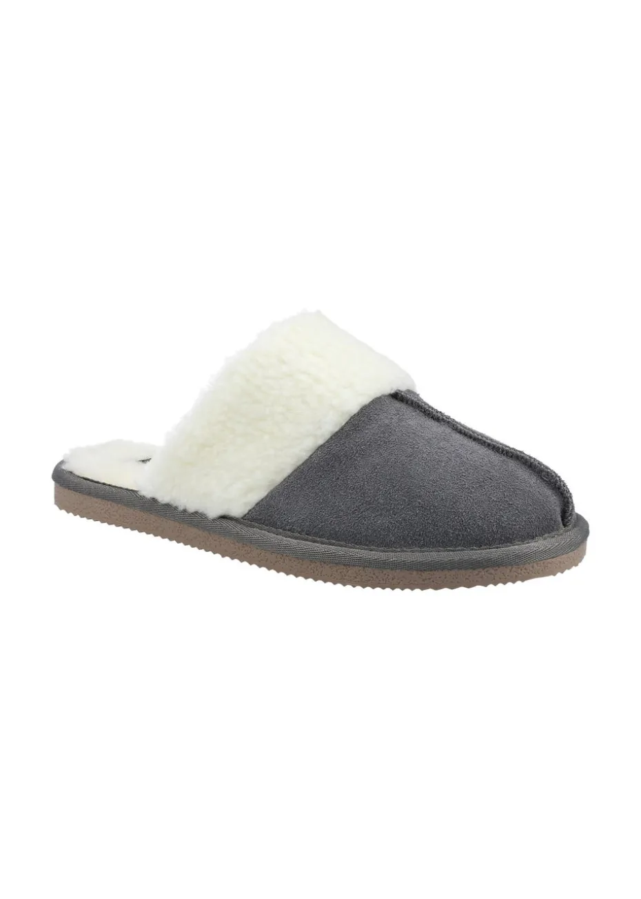 Hush Puppies Grey Arianna Mule Slippers