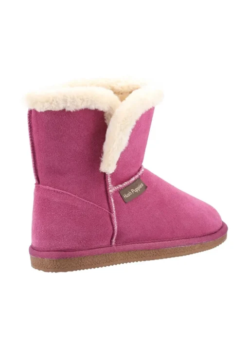 Hush Puppies Pink Ashleigh Slipper Bootie
