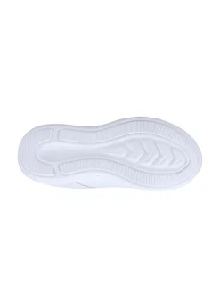 Hush Puppies Unisex White Marling Easy Senior School Shoes (Older 3-5)