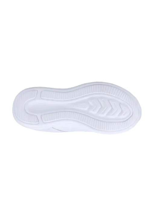 Hush Puppies Unisex White Marling Easy Senior School Shoes (Older 3-5)