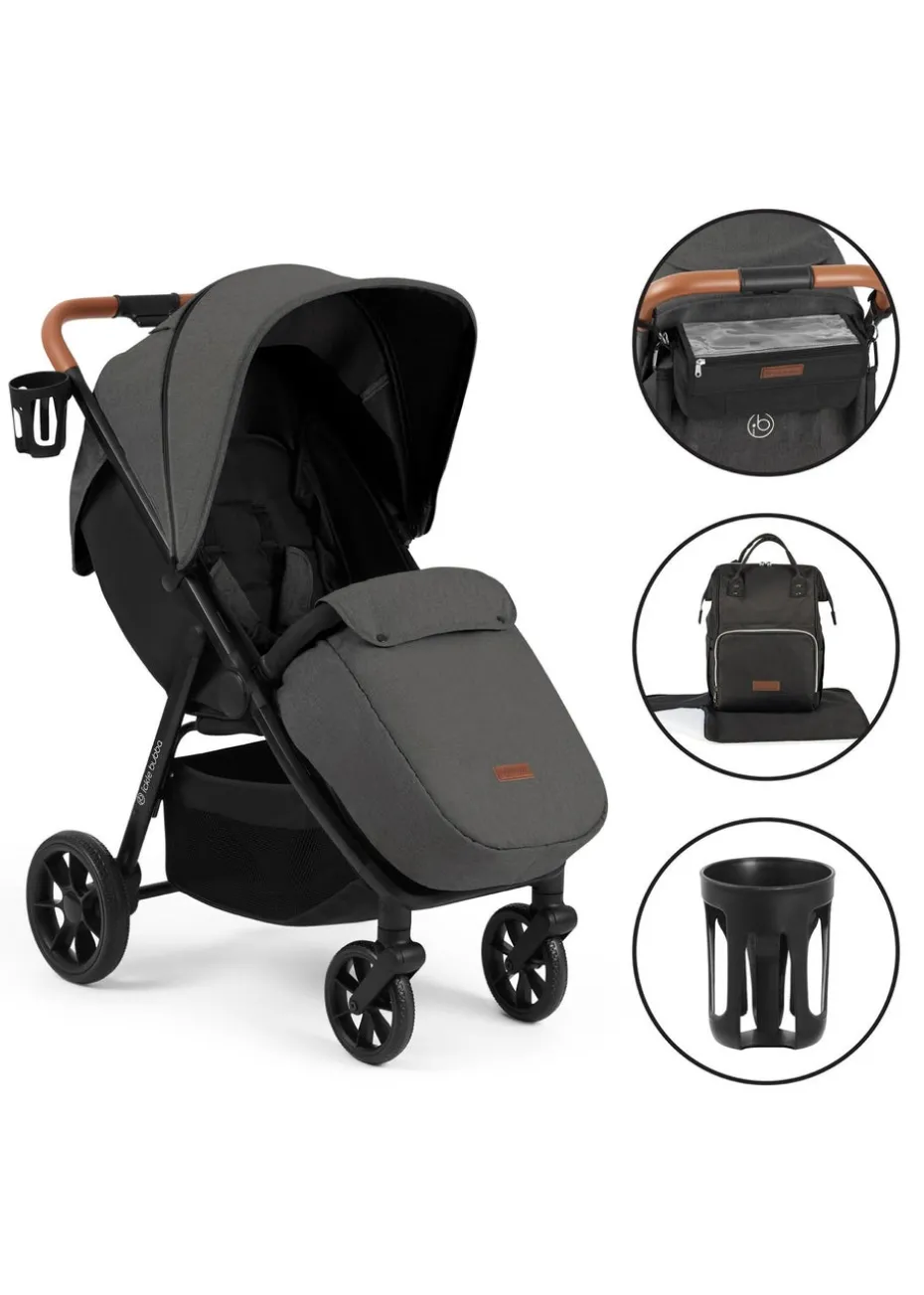Ickle Bubba Charcoal Grey Stomp Stride Prime Stroller