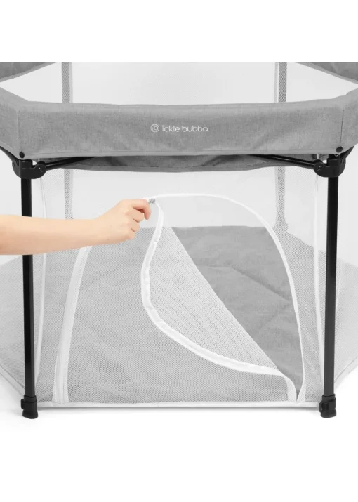Ickle Bubba Grey Fiesta Pop Up Playpen Space