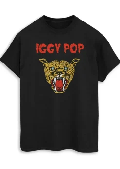 Iggy Pop Leopard Black T-Shirt