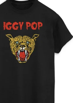 Iggy Pop Leopard Black T-Shirt