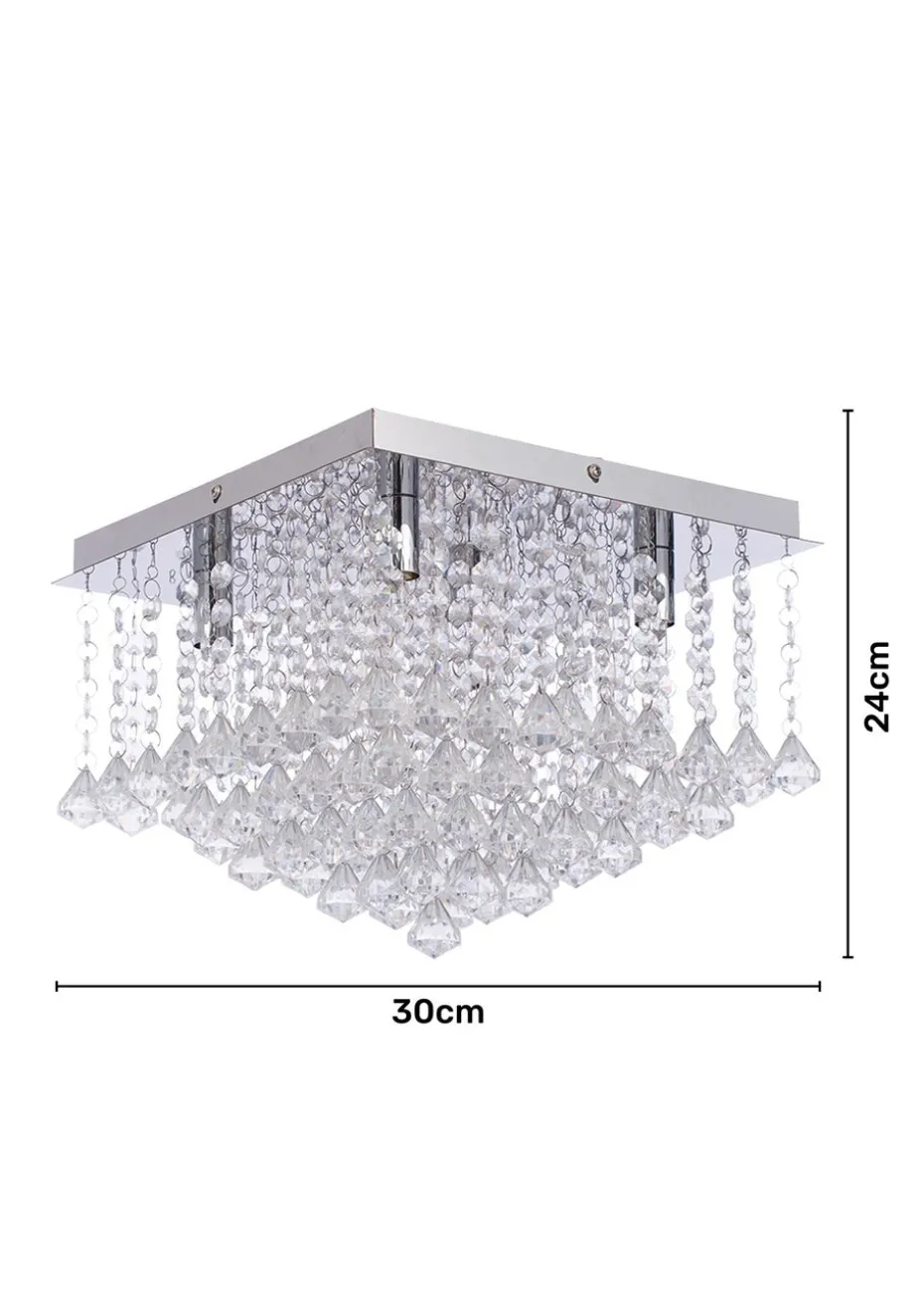 Inlight Lexi Flush Pendant Light (24cm x 30cm x 30cm)