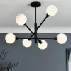 Inlight Nova Semi Flush Ceiling Light Black (56cm x 60cm x 60cm)