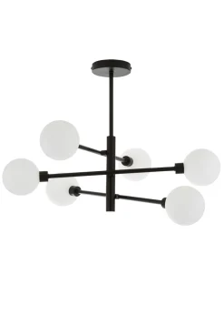 Inlight Nova Semi Flush Ceiling Light Black (56cm x 60cm x 60cm)