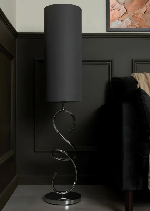 Inlight Sculpted Spiral Floor Lamp (125cm x 25cm x 25cm)