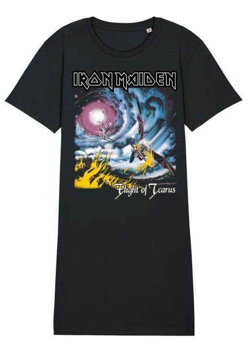 Iron Maiden Icarus Black Music Nightdress