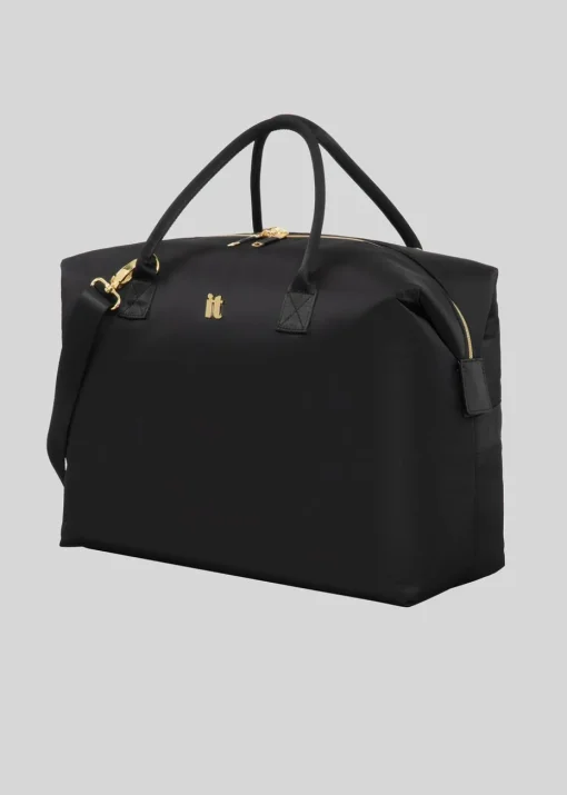 IT Luggage Black Desirable Soft Suitcase