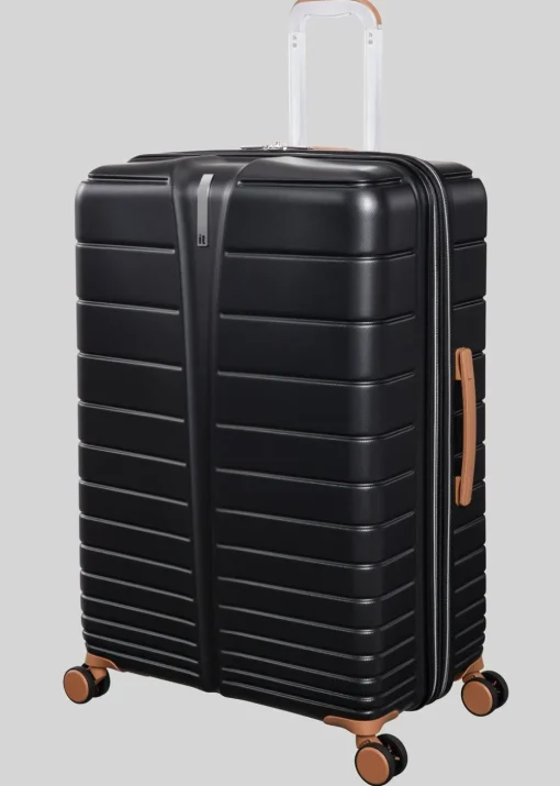 IT Luggage Black Fascinate Hardshell Suitcase