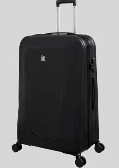 IT Luggage Black Hard Suitcase