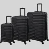 IT Luggage Black Navigator Hard Suitcase