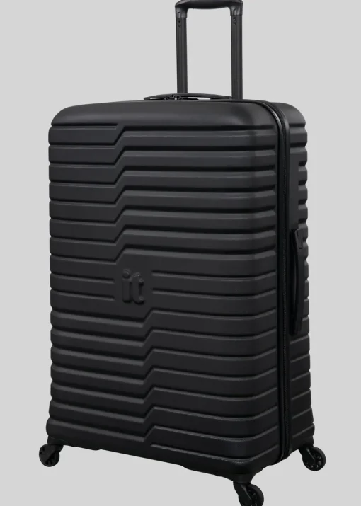 IT Luggage Black Navigator Hard Suitcase