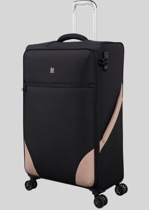 IT Luggage Black Soft Suitcase