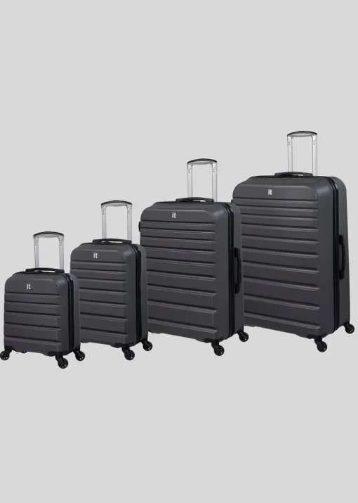 IT Luggage Dark Grey Navigator Hard Shell Suitcase