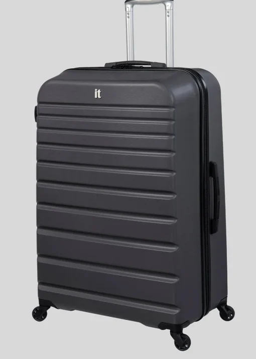 IT Luggage Dark Grey Navigator Hard Shell Suitcase