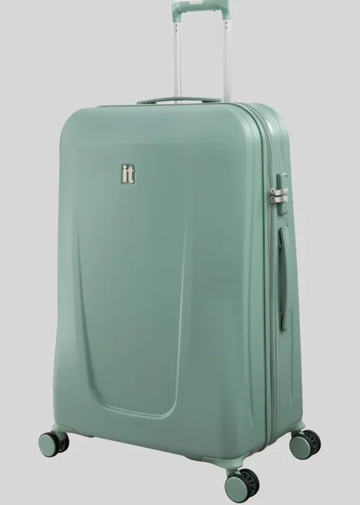 IT Luggage Green Hard Suitcase