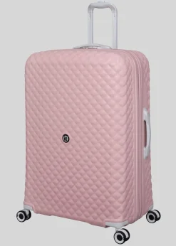 IT Luggage Mauve Quilted Suitcase