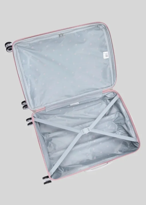 IT Luggage Mauve Quilted Suitcase