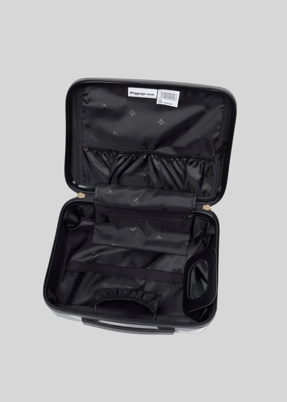 IT Luggage Sheen Zebra Hardshell Vanity