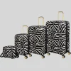 IT Luggage Sheen Zebra Hardshell Suitcase