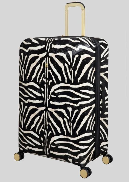 IT Luggage Sheen Zebra Hardshell Suitcase