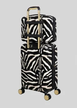 IT Luggage Sheen Zebra Hardshell Suitcase