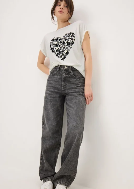 Ivory Butterfly Heart T-Shirt