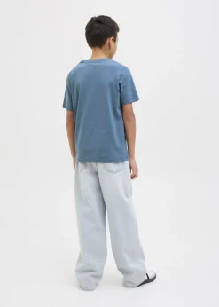 Jack & Jones Blue Luke T-Shirt (8-16yrs)