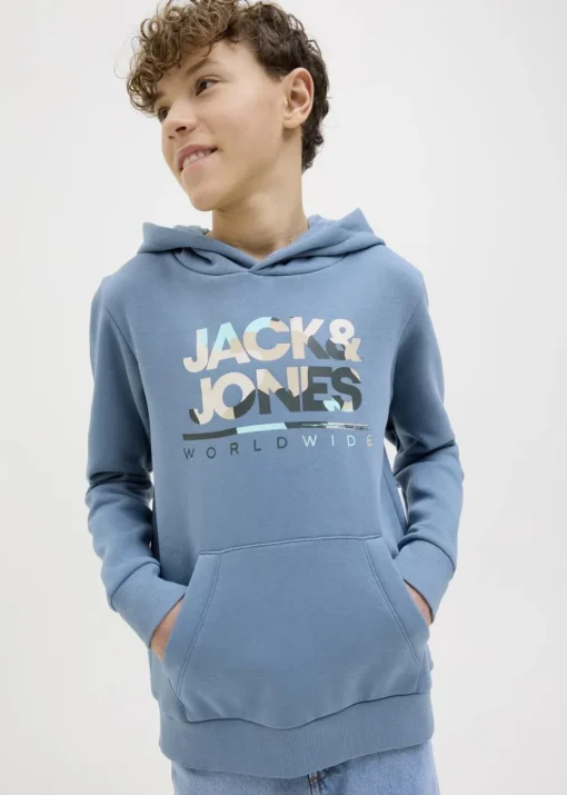 Jack & Jones Blue Luke Hoodie (8-16yrs)