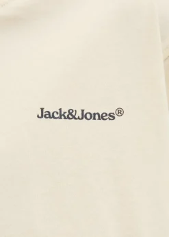 Jack & Jones Boys Cream Printed T-Shirt (8-16yrs)