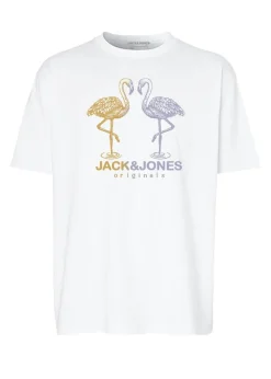 Jack & Jones Boys White Flamingo T-Shirt