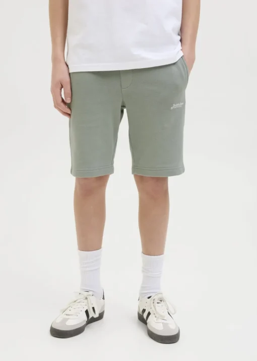 Jack & Jones Green Jogger Shorts (8-16yrs)