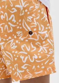 Jack & Jones Jnr Orange Print Swim Shorts