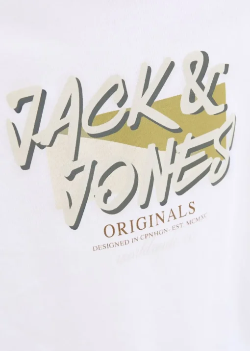 Jack & Jones Jnr White Crew T-Shirt