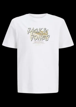 Jack & Jones Jnr White Crew T-Shirt