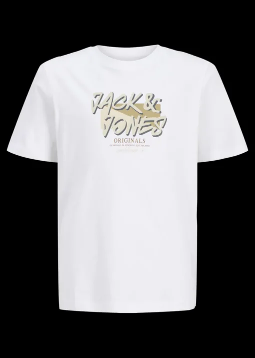 Jack & Jones Jnr White Crew T-Shirt