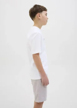 Jack & Jones Jnr White Crew T-Shirt