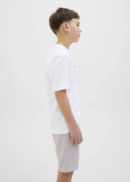 Jack & Jones Jnr White Crew T-Shirt