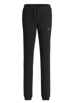 Jack & Jones Junior Black Logo Sweatpants (6-16yrs)