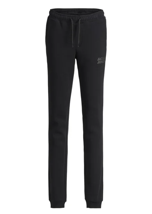 Jack & Jones Junior Black Logo Sweatpants (6-16yrs)