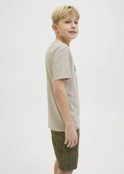 Jack & Jones Kids Beige Hawaii T-Shirt (8-16yrs)