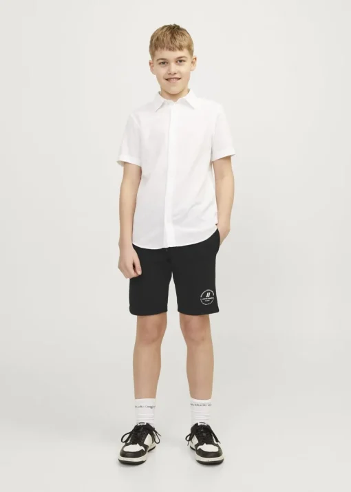 Jack & Jones Kids Black Sweat Shorts (8-16yrs)